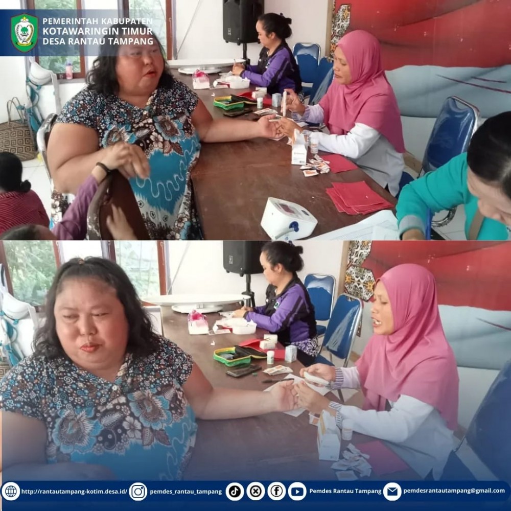 KEGIATAN POSYANDU EKA KARIGAS DESA RANTAU TAMPANG RUTIN BULAN JULI TAHUN 2024