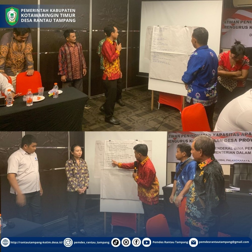 Pelatihan Peningkatan Kapasitas Aparatur Pemerintah Desa dan Pengurus Kelembagaan Desa